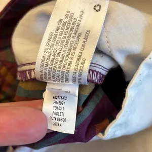 a new day Size 10 Purple Tan Plaid Women's Shorts thumbnail 14