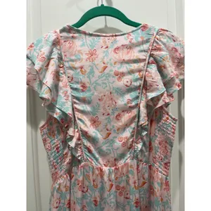 Roller Rabbit Amandine Ondika Floral Mini Dress Sz S thumbnail 10