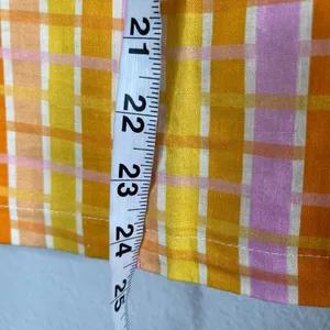 Peppermayo Girls Lunch Tube Mini Dress Splice Check Pattern Linen Blend US 6 thumbnail 8