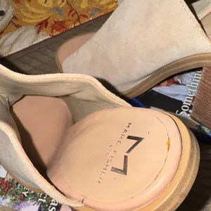 Marc Fisher Beige Open-Toe Heeled‎ Sandals thumbnail 6