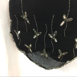 Body Central sequins & seed bead  black halter S thumbnail 6