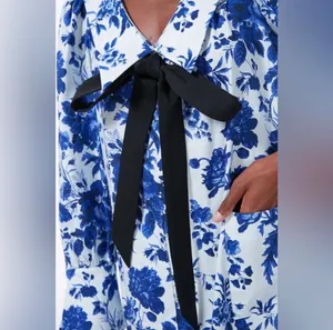 NWT Tuckernuck Blue Sapphire Bloom Bella Dress thumbnail 4