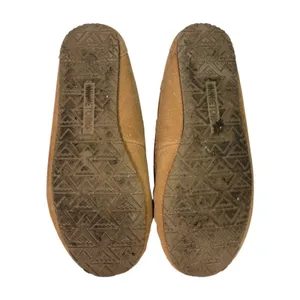 Minnetonka Cally Moccasin Slippers Womens 7M Brown Leather Faux Fur Cozy Cabin thumbnail 8