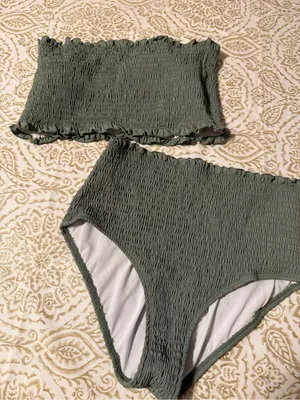 Large green bathing suit thumbnail 1
