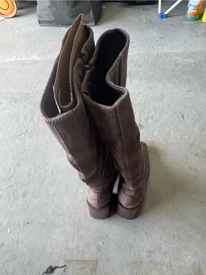 Kelly & Katie Symine Boot Block Heel Faux Suede 6.5 M New Knee High thumbnail 5