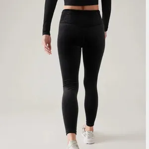 Athleta Black Velvet Elation Ultra‎ High Rise Tights Leggings Sz XS thumbnail 2