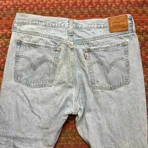 Levis Light Wash Wedgie Distressed Slim Fit Jeans Beach Ripped thumbnail 7