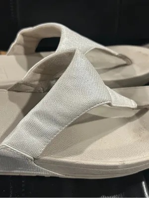 Women’s White Comfort Flip Flop Sandals - Cushioned Thong Style thumbnail 2