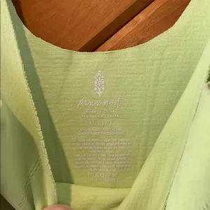 Free people movement strong core corset crop top in neon green thumbnail 3