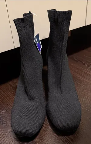 MIA Sock Boots Black Size US Women’s 8.5 Booties Stretchy Winter Fall Work Walk thumbnail 1