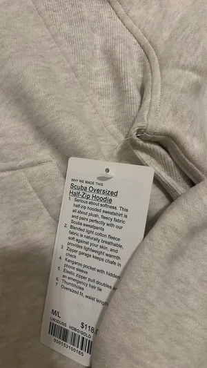 Lululemon Scuba Oversized Half-Zip Hoodie M/L thumbnail 4