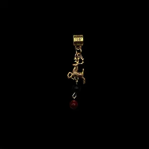 Artisan Deer Gold Tone Pendant  thumbnail 3