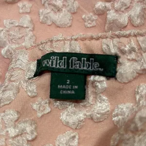 Wild Fable Pink floral mini skirt thumbnail 5