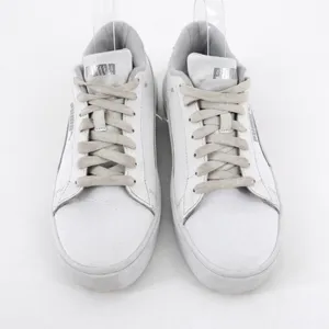 Puma Smash 3.0 Platform Sneakers Women 7.5 White Leather‎ Chunky Streetwear thumbnail 4