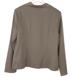 Topy 1990s VIntage Taupe Tan Blazer Jacket Neutral Oversized Large thumbnail 3