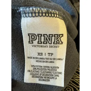 Victoria's Secret Pink Pants Women XS‎ Gray Pink Logo Elastic Waist Joggers Y2K thumbnail 8