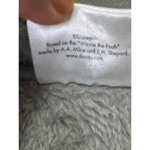 Disney Winnie the Pooh Gray Plush Quarter Zip Fleece Pullover Small Y2K Cozy thumbnail 6