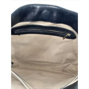 Brahmin Black‎ Leather Handbag Pecan Croc Embossed Trim & Handle 13x9.5" thumbnail 12