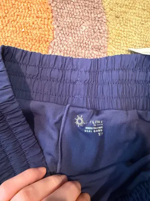 NWT Offline by Aerie High Rise Navy Athletic Shorts Split Hem Cutout Size Small thumbnail 5