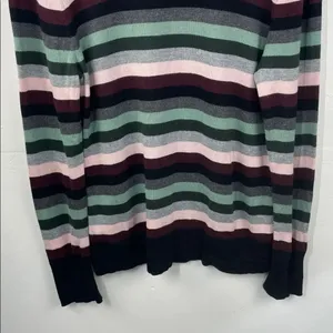 Vince Camuto Multicolor Striped Pullover Sweater size Large thumbnail 10