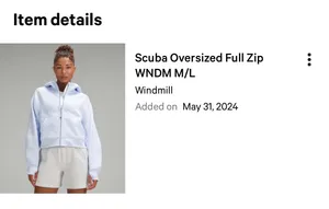 Lululemon Scuba Oversized Full-Zip M/L thumbnail 7