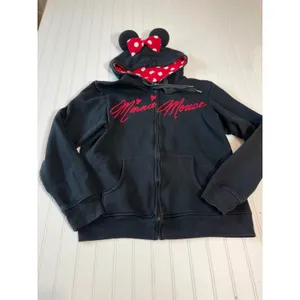 Authentic Disney Parks Minnie Mouse Signature Zip-Up Costume Hoodie Black Red XL thumbnail 3