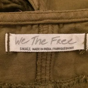 Free People Pocketful of sunshine green khaki mini dress small overalls thumbnail 8