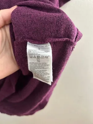 Old Navy Luxe T-shirt Purple Marled Short sleeve Crewneck Knit thumbnail 4