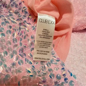 Dolls Kill Club Exx Celestial Gaze sequinned Festival mini dress, pink, M, NWT thumbnail 11