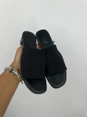 Vintage Y2K Black Block Heel Sandals Women's Size 8 Grunge Whimsical thumbnail 2