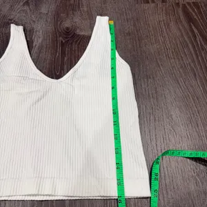 Free People White Solid Rib Brami thumbnail 7