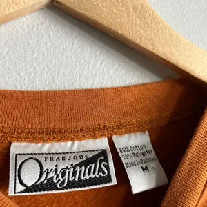 Vintage Frabjous Originals Leaf Appliqué Sweatshirt Rust Orange Sz M 90s thumbnail 2