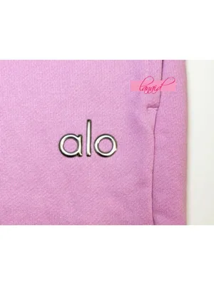 Alo Accolade Straight Leg Sweatpants Candy Heart Pink High-Rise Waist Joggers S thumbnail 13