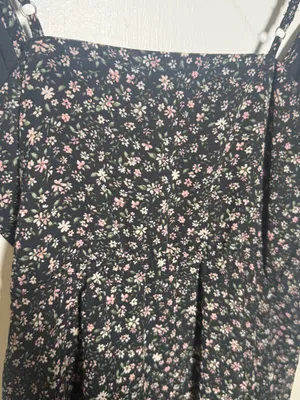 Hollister Black Floral Slip Dress with Pink and Cream Blossoms Small NWT thumbnail 7