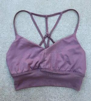 Alo Yoga Purple Strappy Athletic Sports Bra Women Size XS thumbnail 1