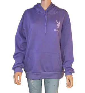 Playboy purple hoodie thumbnail 1