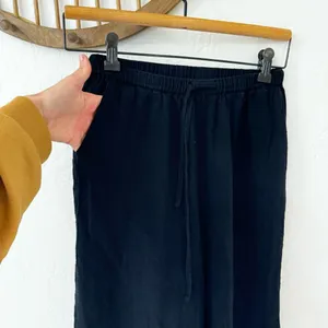 Ally. Fashion Black Cotton Wide Leg Drawstring Pull On Pant AU Size 6 thumbnail 4
