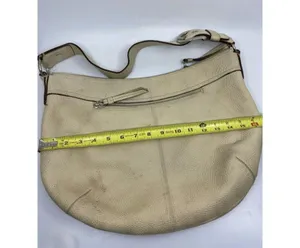 COACH Women's Large Tan Leather Shoulder Bag thumbnail 5