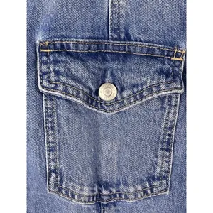 Women's GAP Blue Denim Short Sleeve Mini Dress XL Western Rodeo Prep thumbnail 3