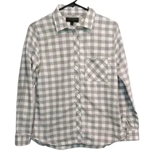 Banana Republic Women's Gingham Button Up 100% Cotton Shirt Small‎ Office Casual thumbnail 1