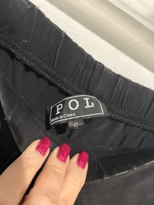 POL Black Lace Up Lounge Pants, Sz S thumbnail 3