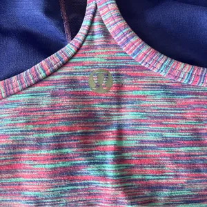 Lululemon Power Y Bold Blue Space Dye Cut Tank Top Size Small thumbnail 4