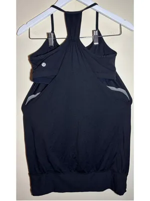 Lululemon Racerback Tank Top Black Size 8 thumbnail 2