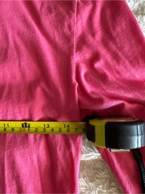 J.Crew Women's Bright Pink Fuchsia Tissue Turtleneck Cotton Long Sleeve Preppy thumbnail 7