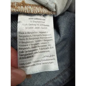 Cotton On Super Baggy Jeans‎ Women's 28 Blue Wide Leg High Rise Raw Hem Denim thumbnail 7