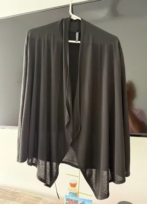 Black Cardigan Sweater Size L thumbnail 1