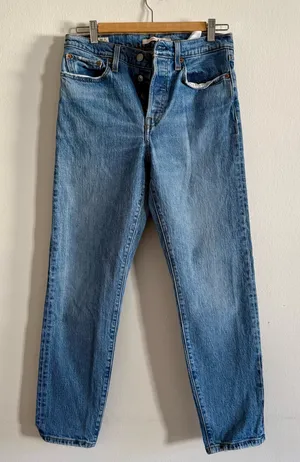 Levi’s Wedgie Blue Denim Jeans thumbnail 1
