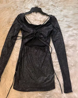 Black Glitter Dress thumbnail 2