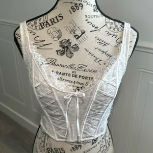 Victoria’s Secret Unlined Lace-Up Corset thumbnail 1