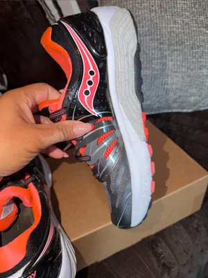 Saucony Women's Black & Coral Athletic Running Sneakers thumbnail 10